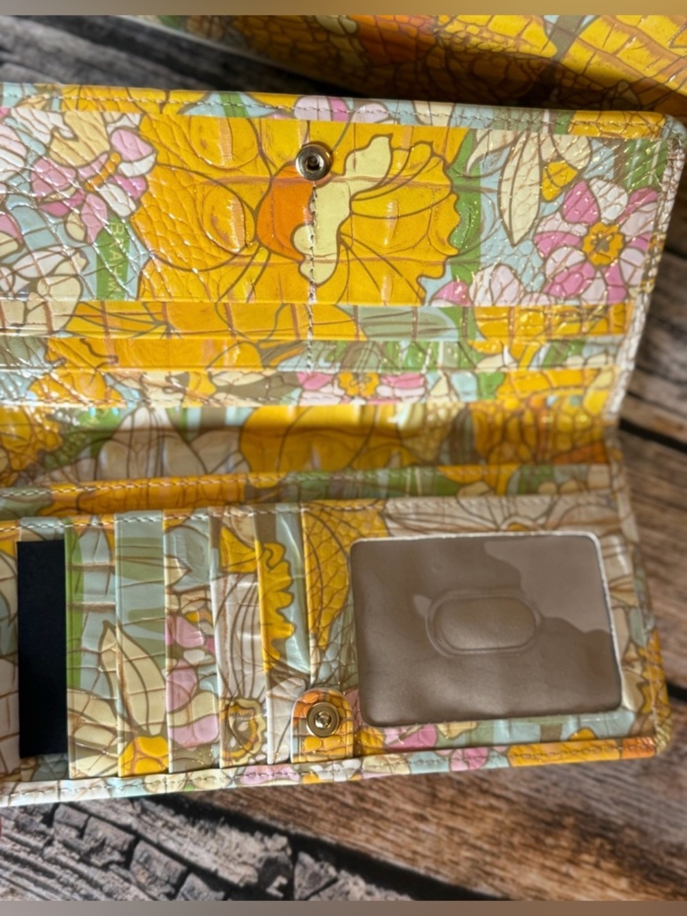FIRM $ SET BRAHMIN DAFFODIL MEDIUM DUXBURY & WALLET NWT LIMITED EDITION - Picture 8 of 15